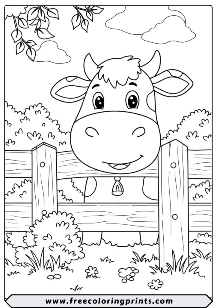 Cow Playing Hide and Seek