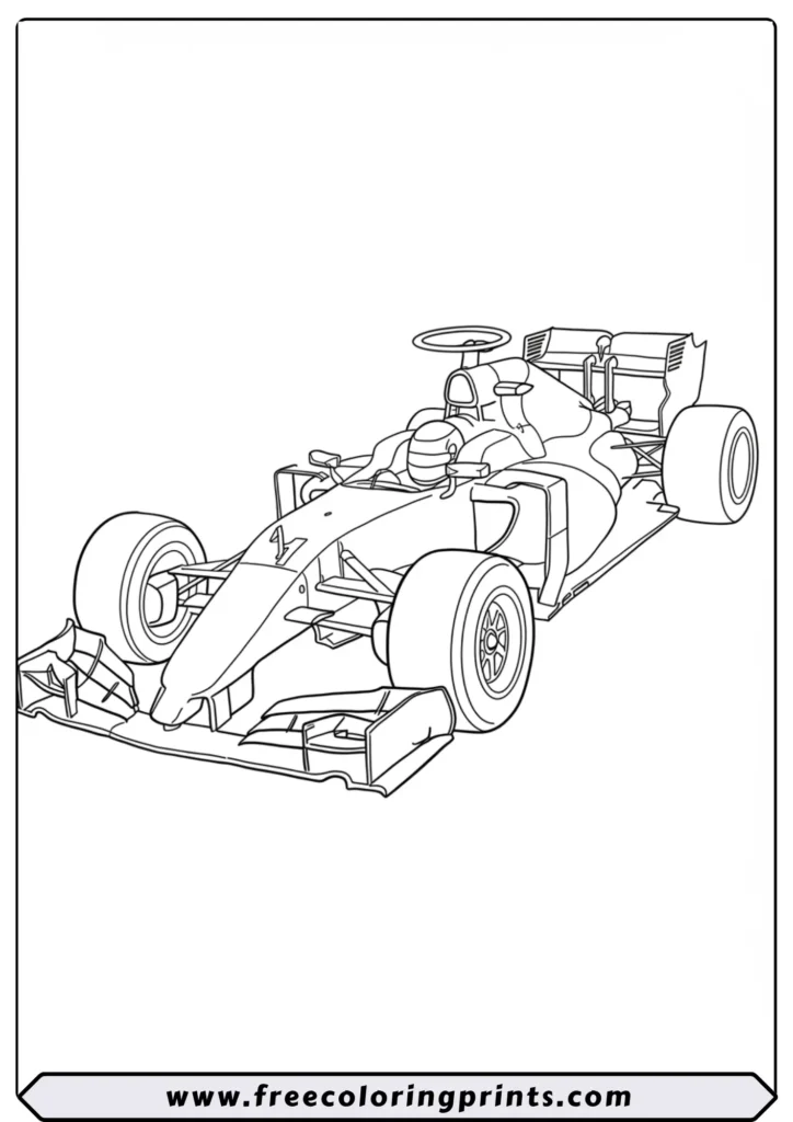 The Formula 1 Icon - coloring pages