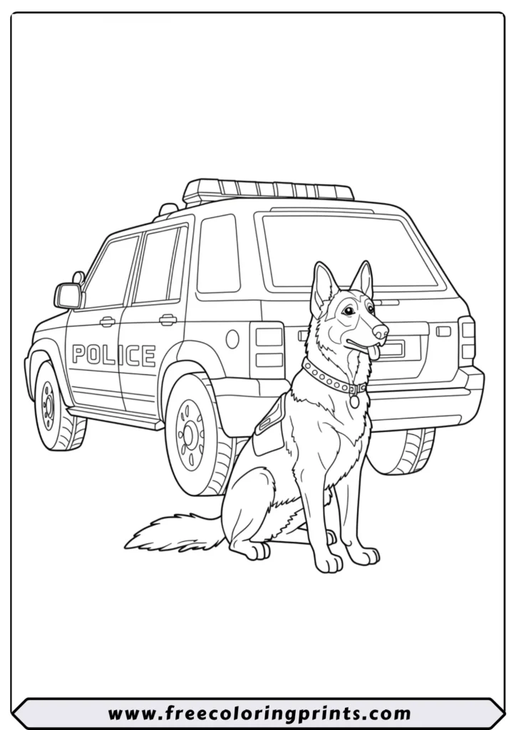 The K-9 Unit Hero - coloring pages